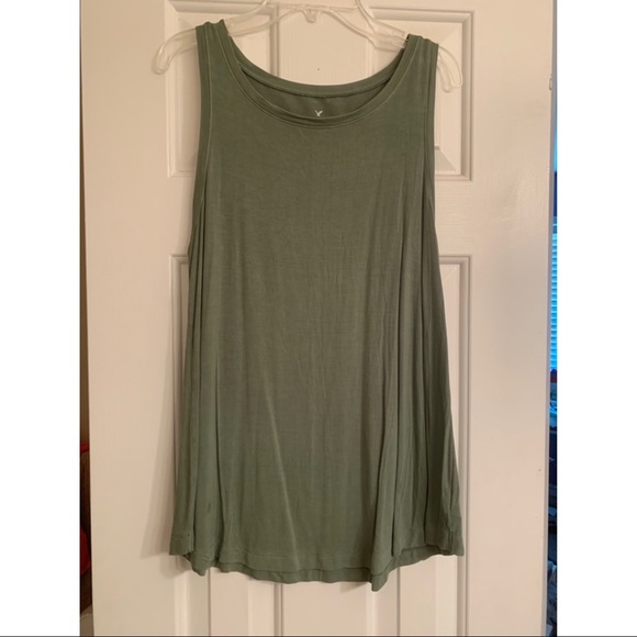 American Eagle Outfitters Tops - American Eagle Soft & Sexy Medium Green Tank Top